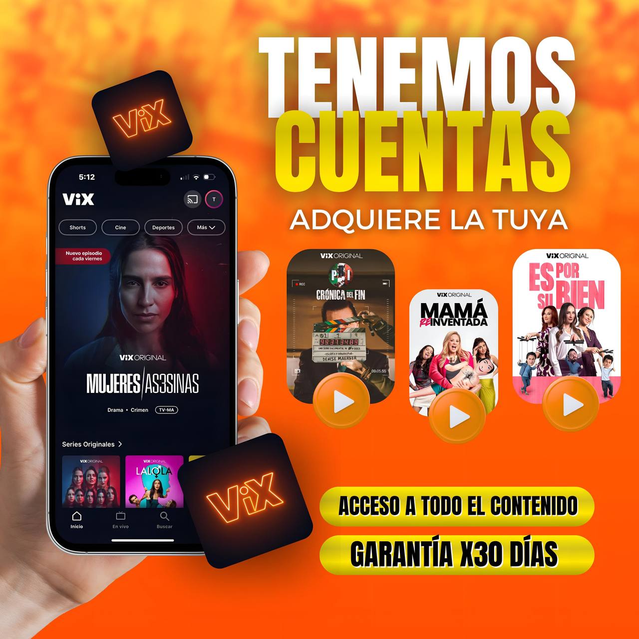 VIX 1 PANTALLA 30 DIAS