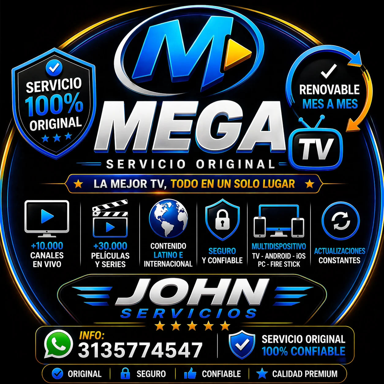 mega tv  cuenta 2 dispositivos